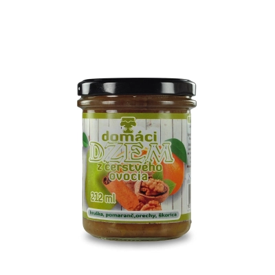 Džem hruška, pomaranč, orechy, škorica Džem hruška, pomaranč, orechy, škorica